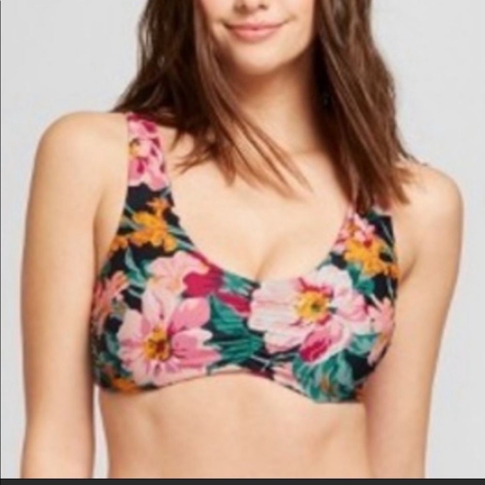 TORI PRAVER Bikini Top Size-Large Vintage Black NWT